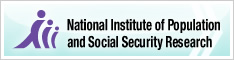 National Institute of Population and Social Security Research Banner:size Large