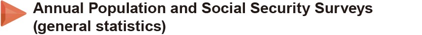 Annual Population and Social Security Surveys (general statistics)